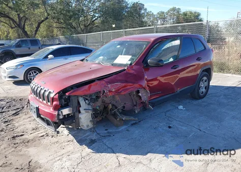 2014 Jeep Cherokee Sport z USA, uszkodzony, nr VIN 1C4PJLAB2EW262474